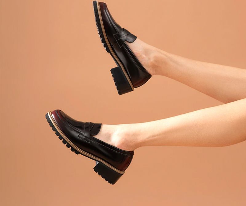 Ricci Dames Leren Oxford Schoenen - Zwart