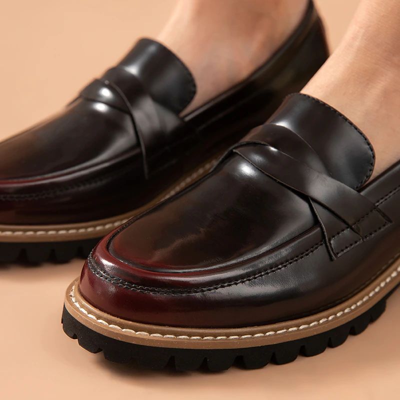 Ricci Dames Leren Oxford Schoenen - Zwart