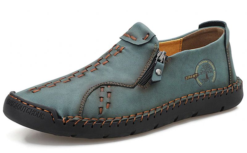 Rico Heren Loafers Casual Schoenen - Groen