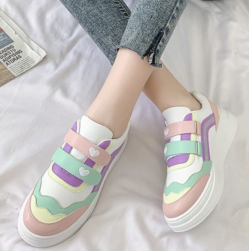 Riczy Dames Lente Mode Sneaker Schoenen - Roze