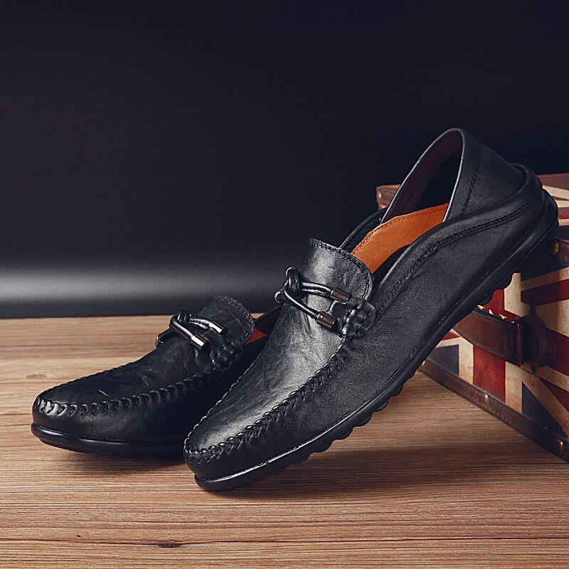 Rigo Heren Loafer Dress Schoenen - Zwart