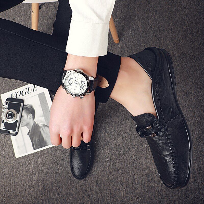 Rigo Heren Loafer Dress Schoenen - Zwart