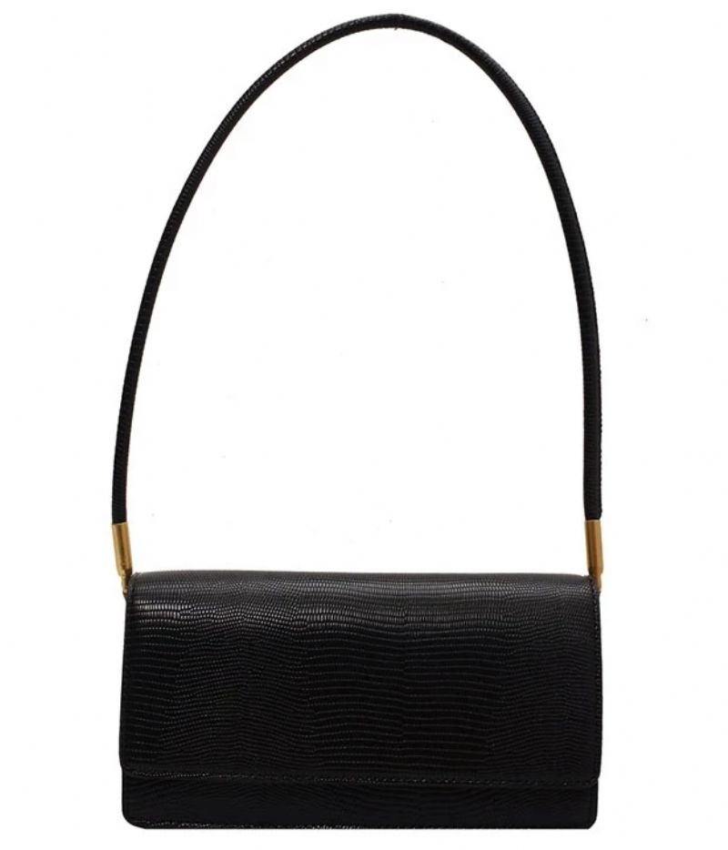 Rinchi Dames Kleine Kunstleren Schouder Handtas - Zwart