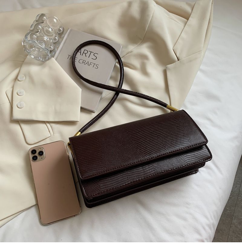 Rinchi Dames Kleine Kunstleren Schouder Handtas - Zwart