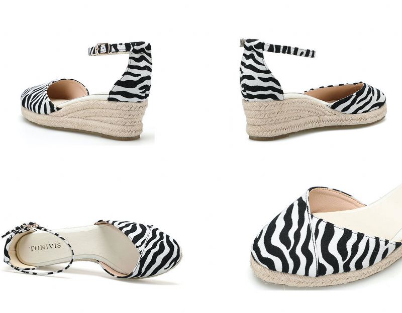 Rita Dames Casual Wedges Espadrilles - Bruin