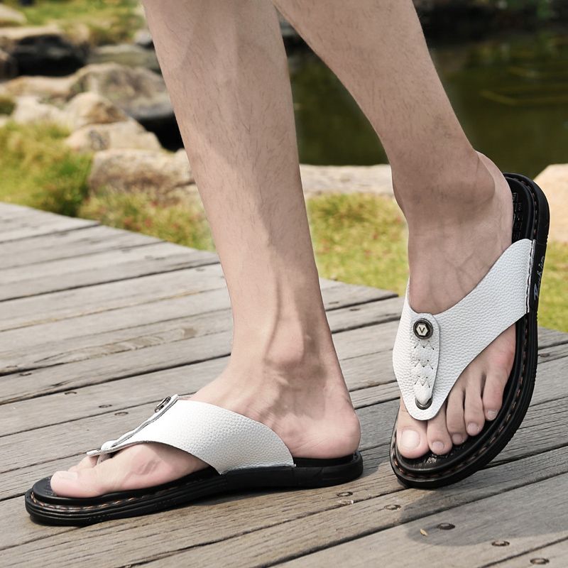 Rivera Heren Casual Slippers - Koffie