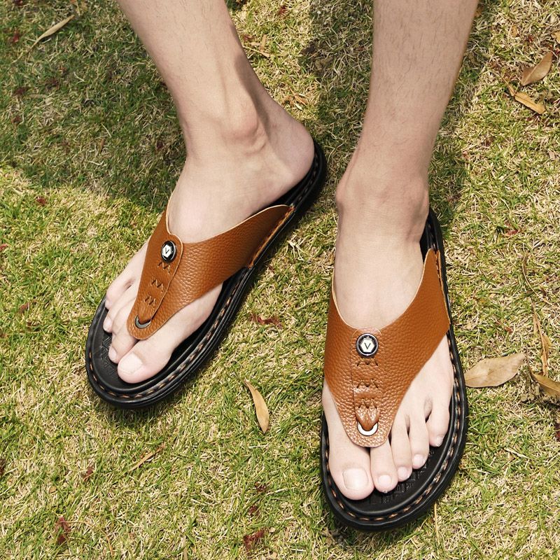 Rivera Heren Casual Slippers - Koffie