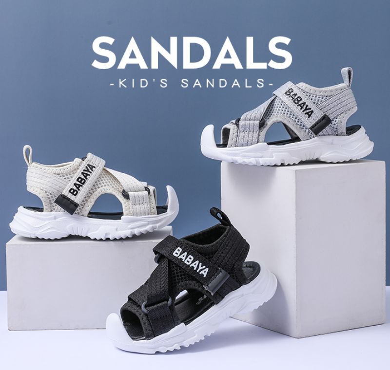Rivero Unisex Kinderen Strand Sandaal - Zwart
