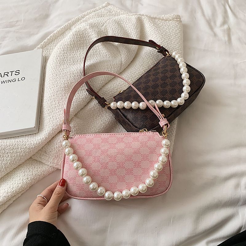 Riz Dames Leren Schouder Handtas - Koffie