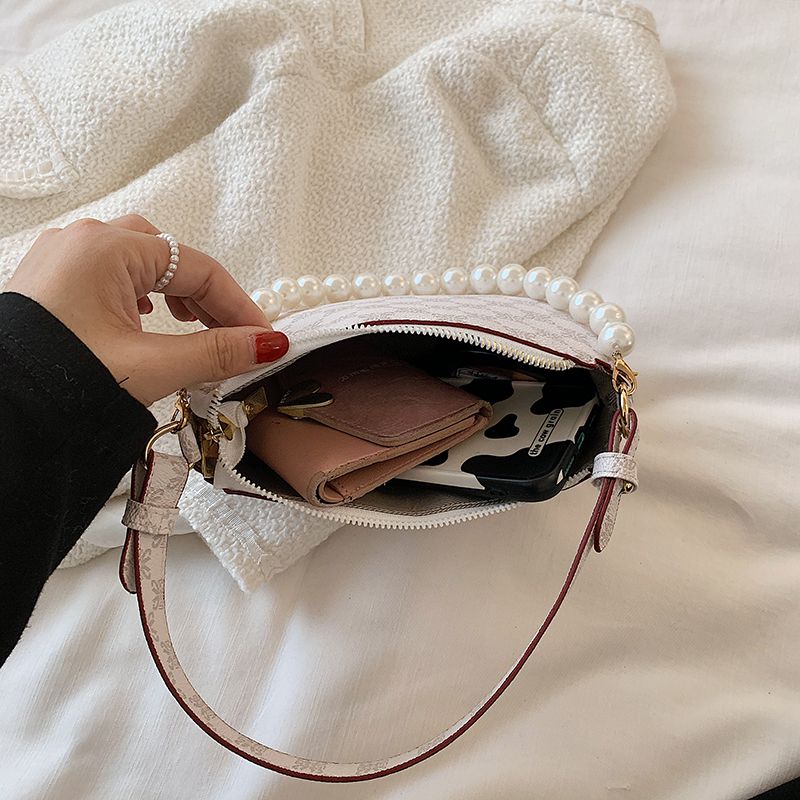 Riz Dames Leren Schouder Handtas - Koffie