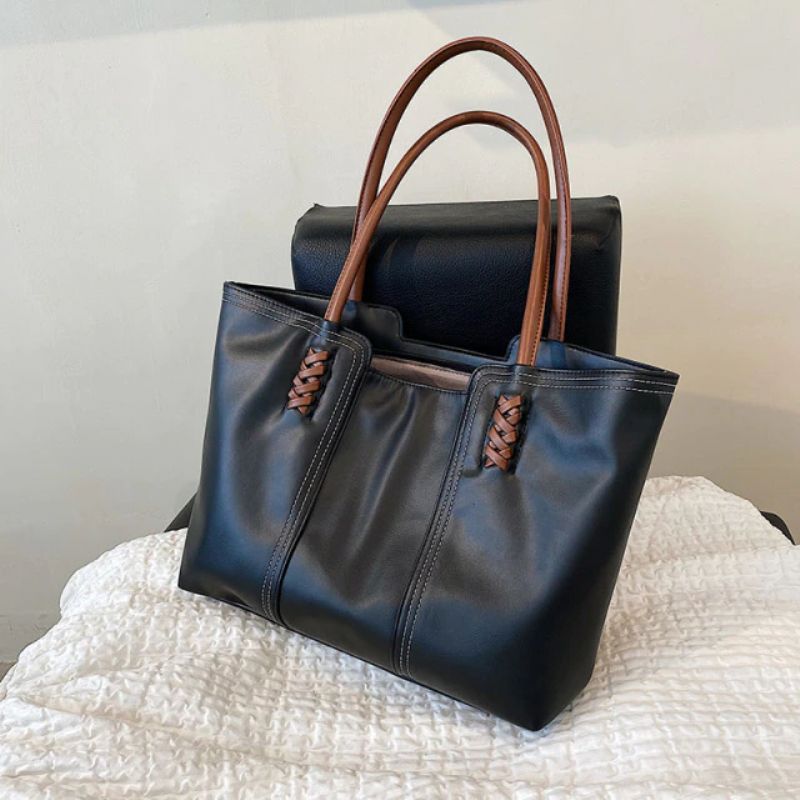 Rizzo Dames Handtas Designer Luxe Hoge Capaciteit - Zwart