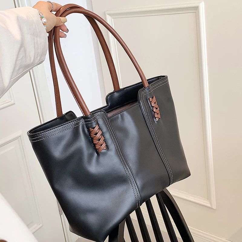 Rizzo Dames Handtas Designer Luxe Hoge Capaciteit - Zwart