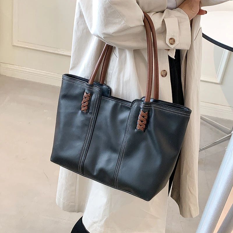 Rizzo Dames Handtas Designer Luxe Hoge Capaciteit - Zwart