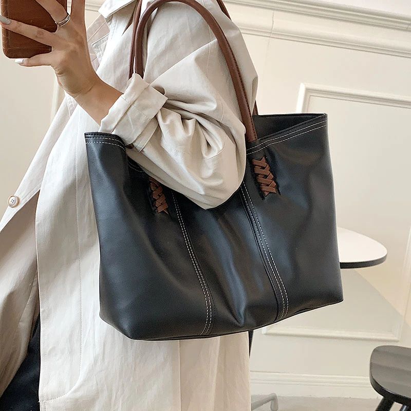 Rizzo Dames Handtas Designer Luxe Hoge Capaciteit - Zwart