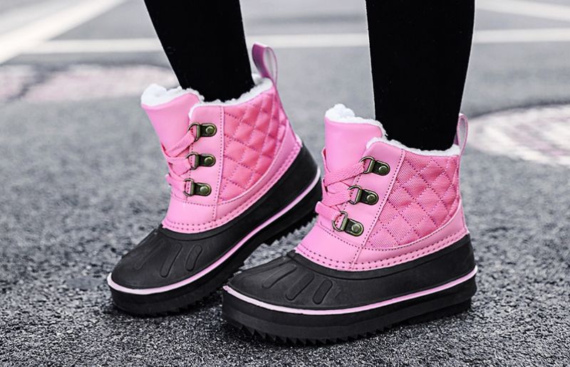 Robbles Meisjes Snowboot - Roze Bont
