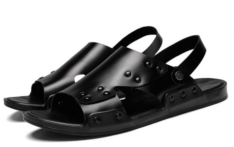 Robin Heren Lichtgewicht Sandalen - Zwart