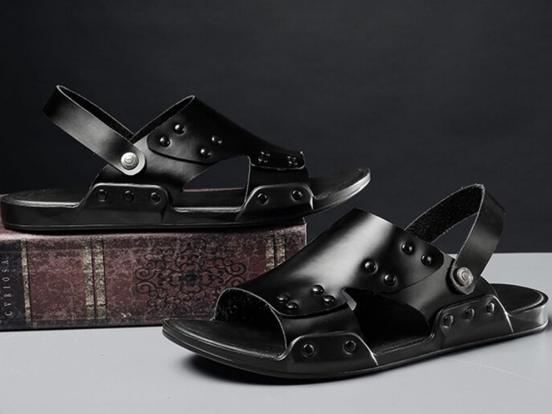 Robin Heren Lichtgewicht Sandalen - Zwart