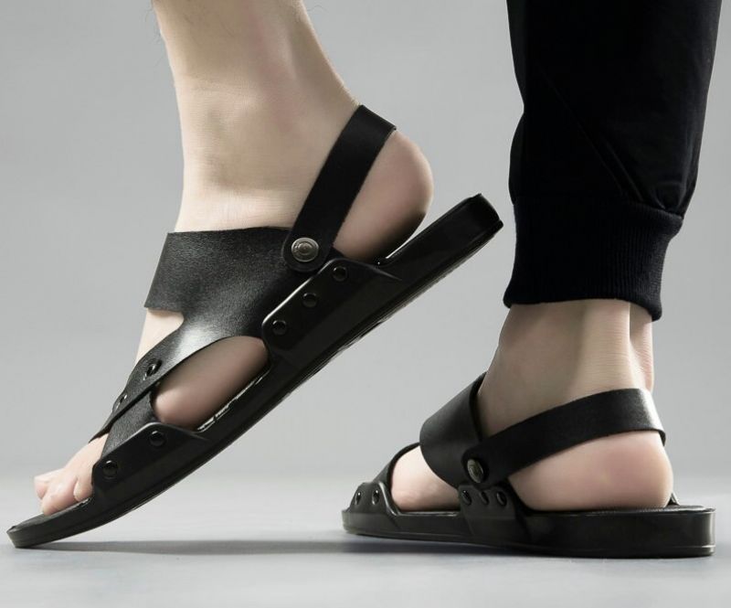Robin Heren Lichtgewicht Sandalen - Zwart