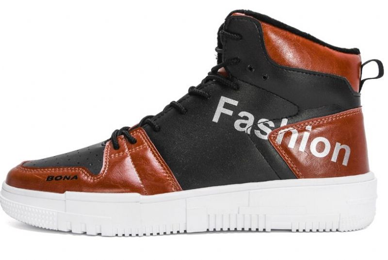 Rodon Heren High Top Sneaker - Bruin