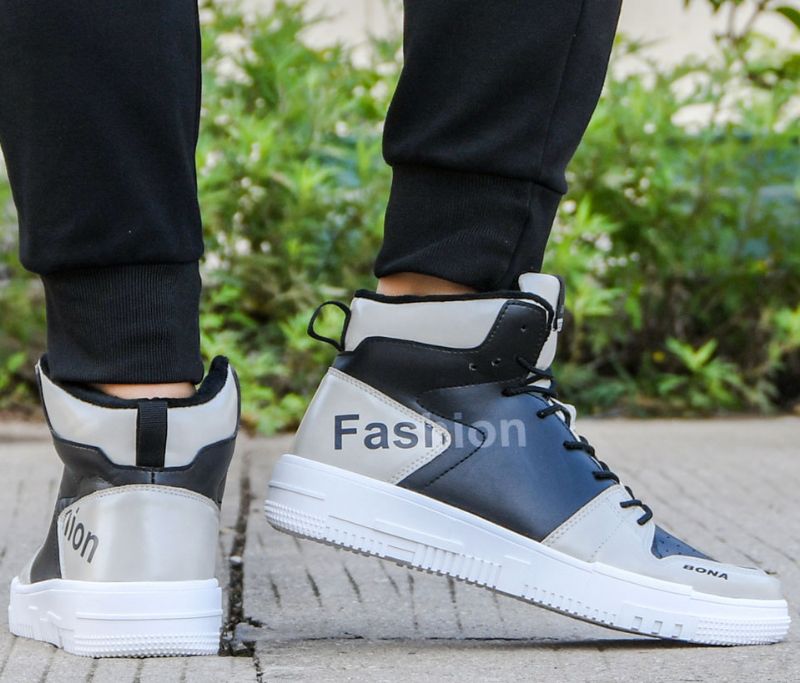 Rodon Heren High Top Sneaker - Bruin