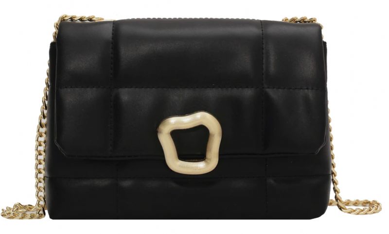 Rodriguez Dames Luxe Leren Flap Crossbody Handtas - Zwart