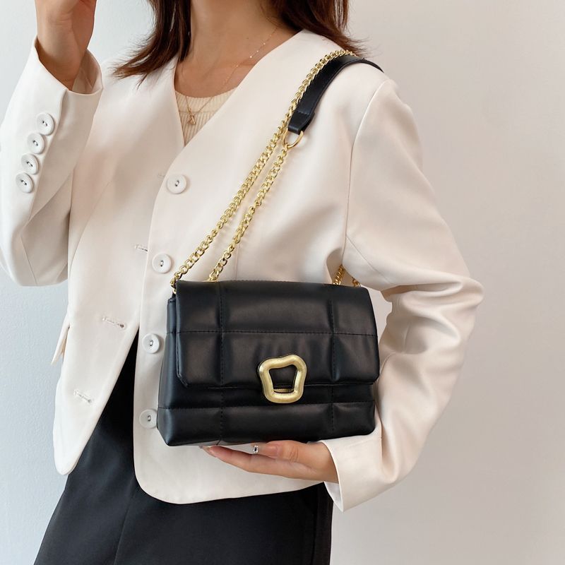 Rodriguez Dames Luxe Leren Flap Crossbody Handtas - Zwart
