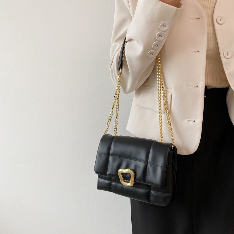 Rodriguez Dames Luxe Leren Flap Crossbody Handtas - Zwart