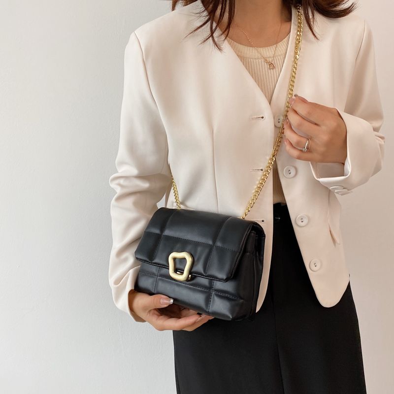 Rodriguez Dames Luxe Leren Flap Crossbody Handtas - Zwart