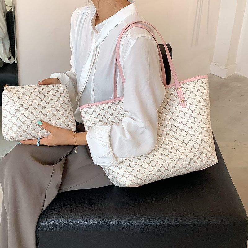 Roman Tote-handtas Voor Dames Met Hoge Capaciteit - Koffie