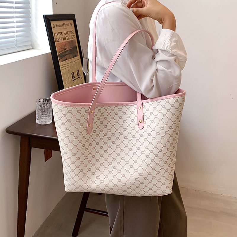 Roman Tote-handtas Voor Dames Met Hoge Capaciteit - Koffie