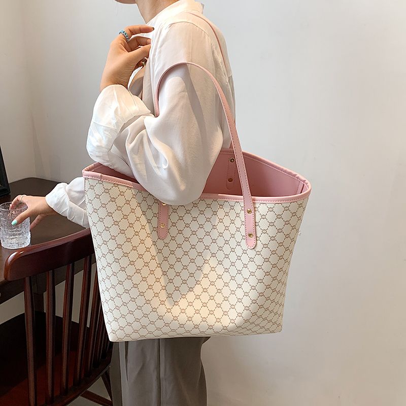 Roman Tote-handtas Voor Dames Met Hoge Capaciteit - Koffie