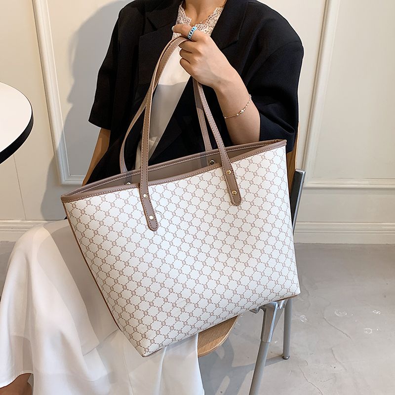 Roman Tote-handtas Voor Dames Met Hoge Capaciteit - Koffie