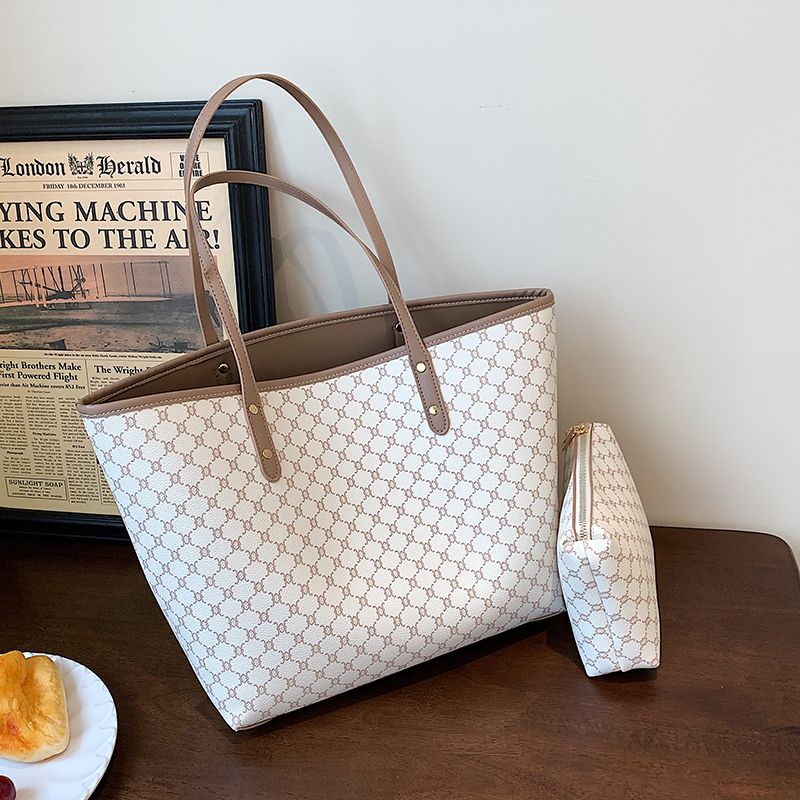 Roman Tote-handtas Voor Dames Met Hoge Capaciteit - Koffie