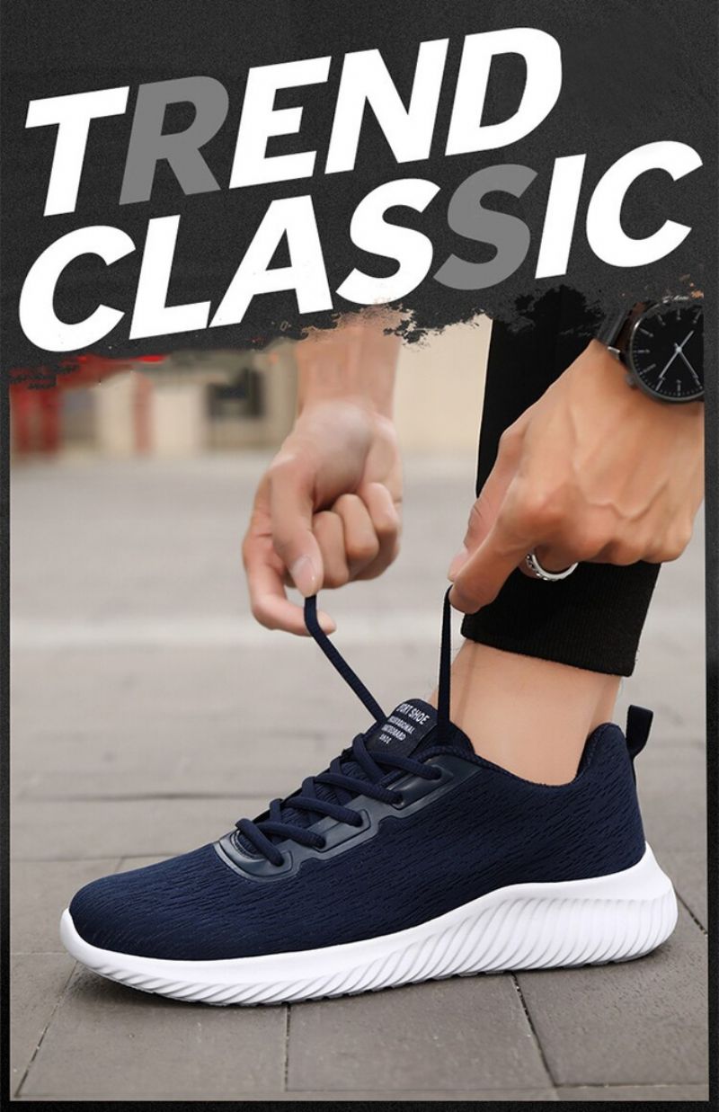 Romelu Heren Lichtgewicht Sneakers - Blauw