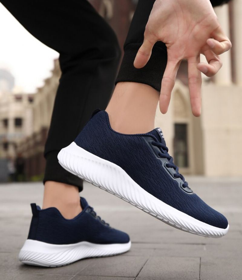 Romelu Heren Lichtgewicht Sneakers - Blauw
