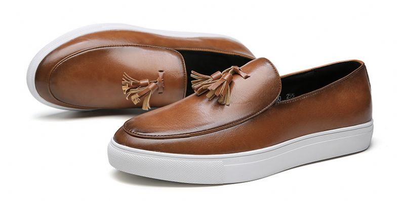 Romero Heren Loafer Casual Schoenen - Bruin