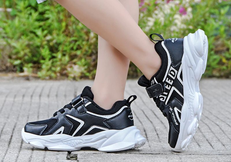Romero Unisex Kinderen Hardloopschoenen - Zwart
