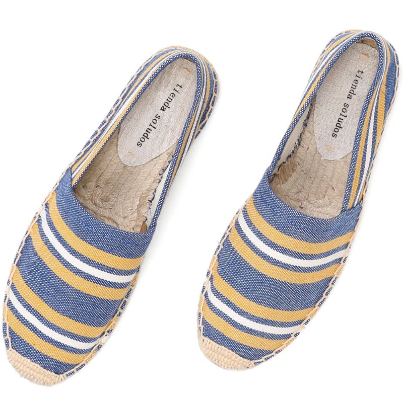 Romina Dames Casual Platte Espadrilles - Geel