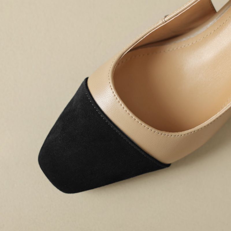 Romina Dames Vierkante Hak Pumps - Ap ricot