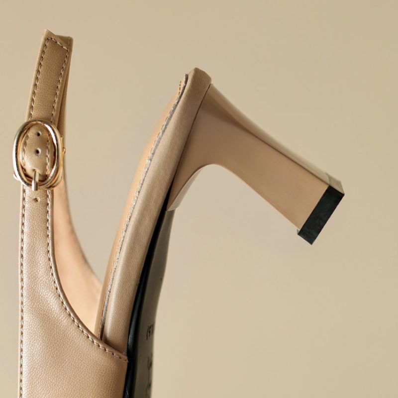 Romina Dames Vierkante Hak Pumps - Ap ricot