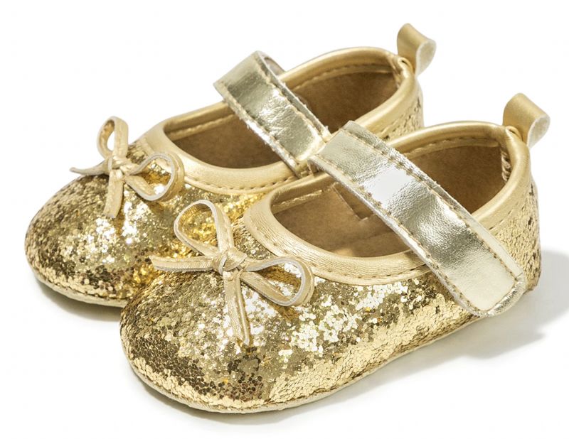Rosalia Baby Platte Schoenen Voor Meisjes - Goud