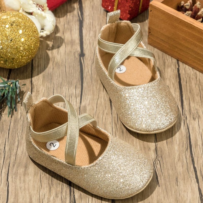 Rosalia Baby Platte Schoenen Voor Meisjes - Goud