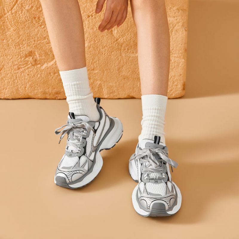 Rosalia Casual Ademende Sneakers Voor Dames - Goud