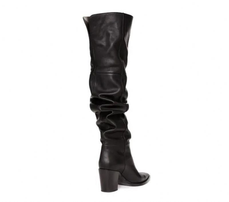 Rosalina Dames Kniehoge Boots - Zwart