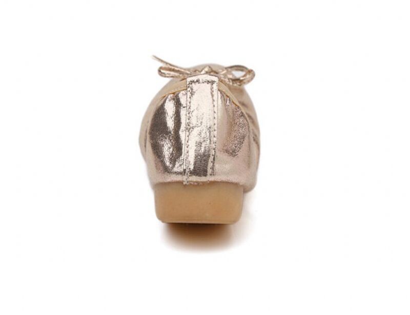 Rosario Dames Platte Schoenen - Goud