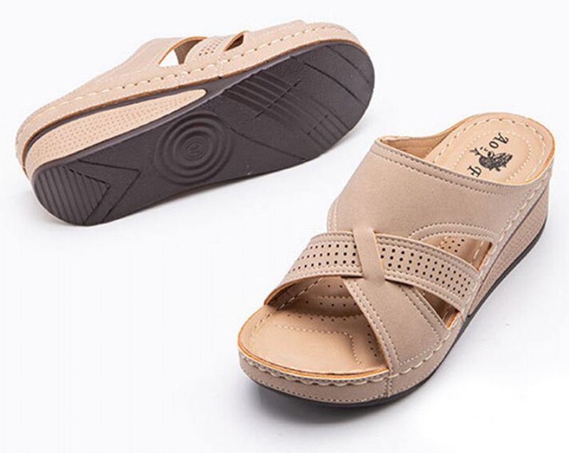 Rosario Sandaal Voor Dames Comfortabel En Antislip - Beige