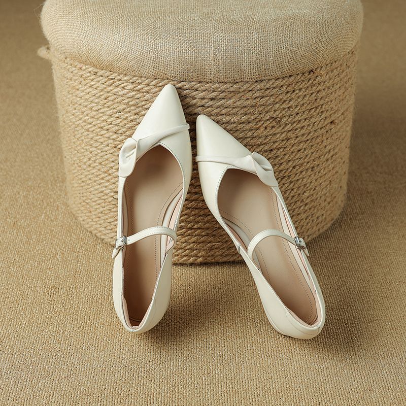 Rosaura Dames Elegante Platte Schoenen Pumps - Zwart