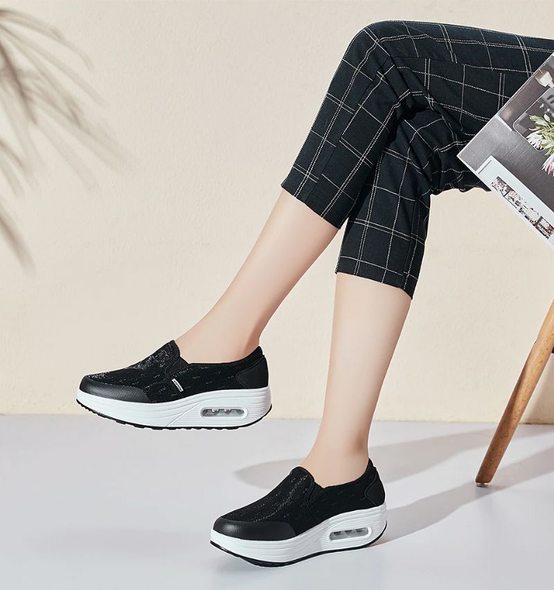 Rosaura Platform Slip-on Wandelschoenen Voor Dames - Paars