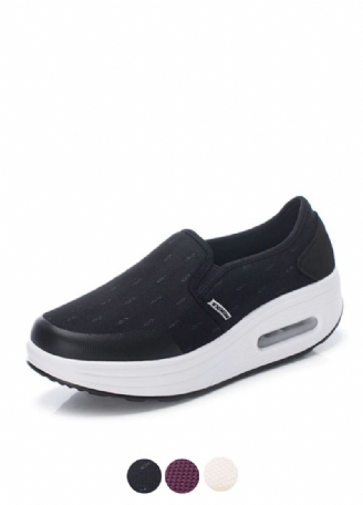 Rosaura Platform Slip-on Wandelschoenen Voor Dames Zwarte