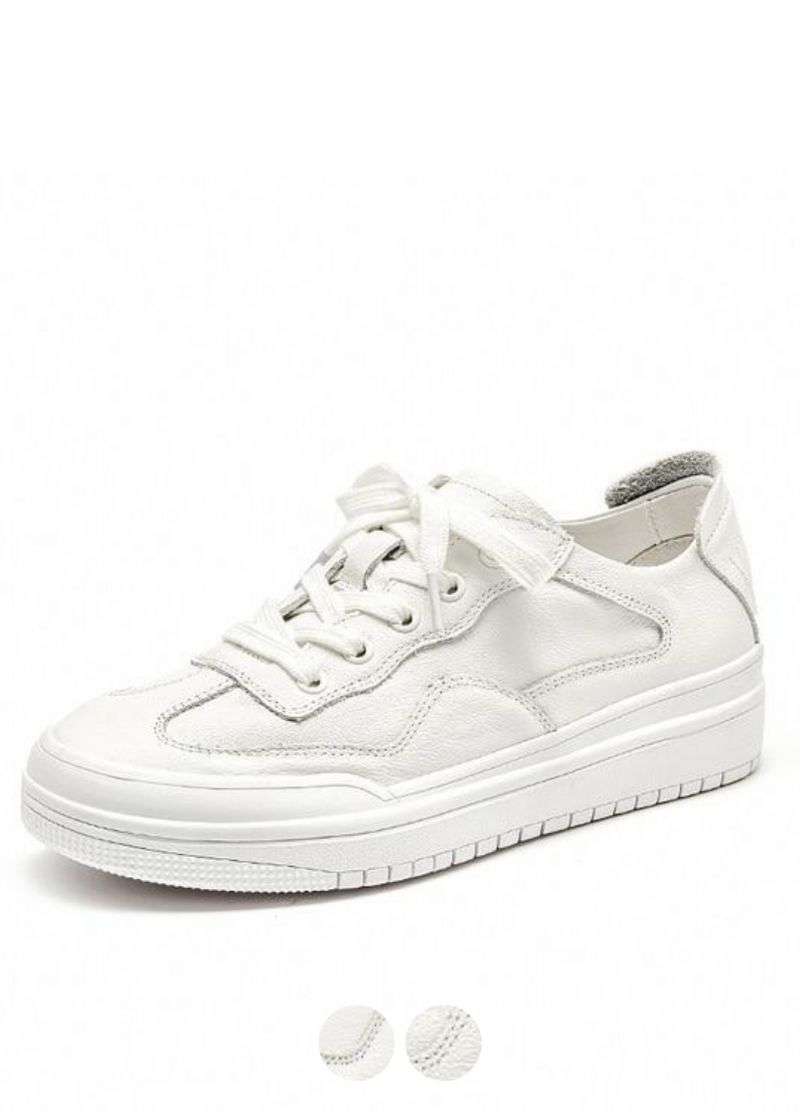 Rosie Dames Sneakers Plat Echt Leer